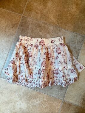 Abercrombie Floral Ruffle Skirt